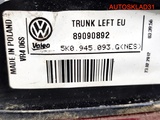 Фонарь внутренний левый VW Golf 6 5K0945093G (Изображение 10)
