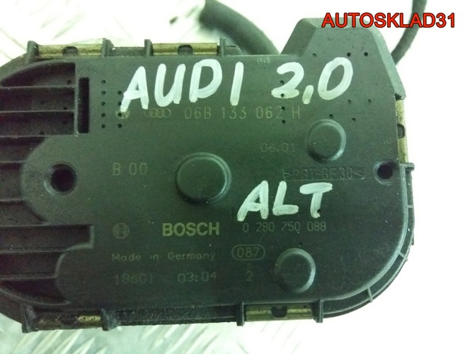 Заслонка дроссельная Audi A4 B6 2.0 ALT 06B133062H