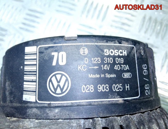 Генератор 70А Volkswagen Golf 3 028903025H