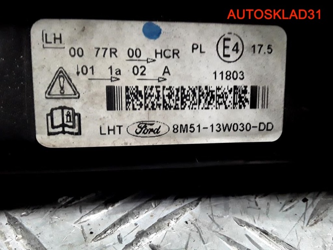Фара левая для Форд Фокус 2 08-11 г. 8M5113W030DD