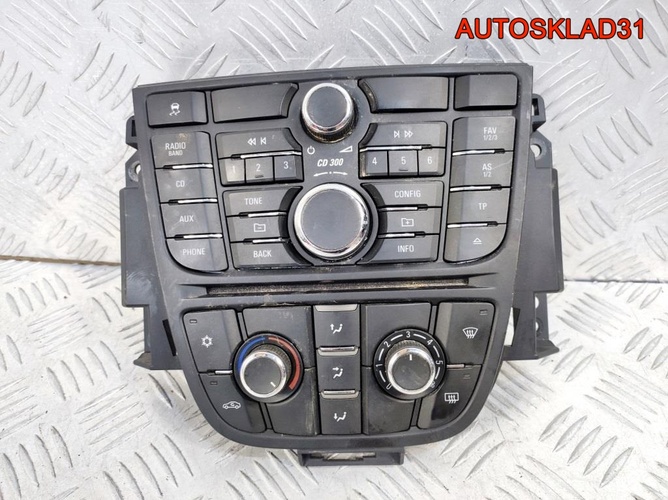 Блок управления магнитолой Opel Astra J 13346049