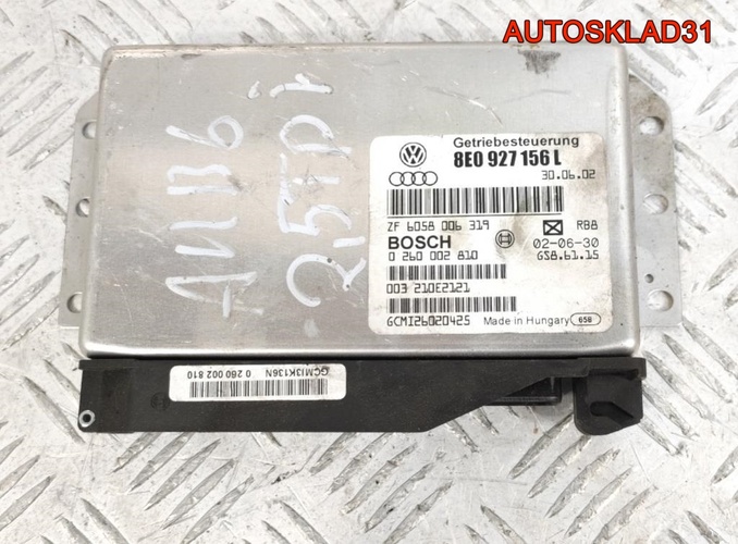 Блок ЭБУ АКПП Audi A4 B6 8E0927156L Дизель