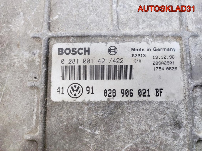 Блок эбу VW Golf 3 1.9 1Z 028906021BF Дизель