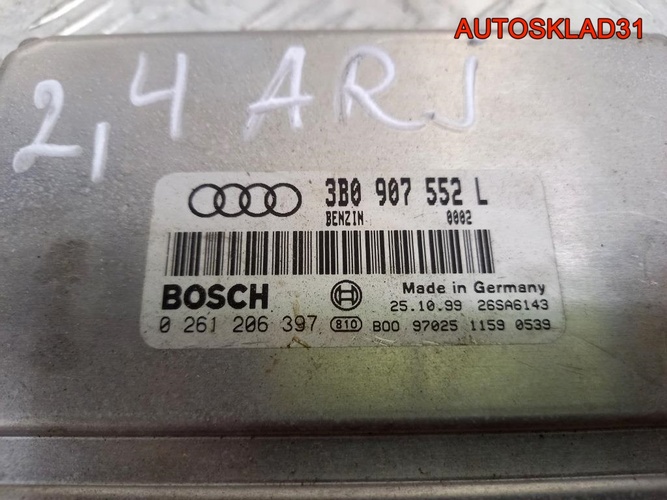 Блок эбу Audi A6 C5 2.4 ARJ 3B0907552L Бензин